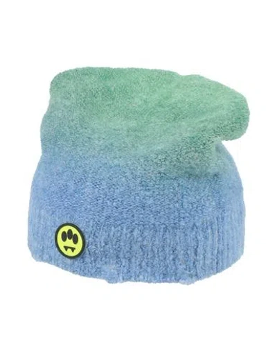 Barrow Woman Hat Green Size Onesize Polyacrylic, Polyamide, Mohair Wool, Wool, Elastane In Blue