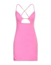 Barrow Woman Mini Dress Fuchsia Size L Polyamide, Elastane In Pink