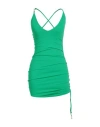 Barrow Woman Mini Dress Green Size M Polyamide, Elastane