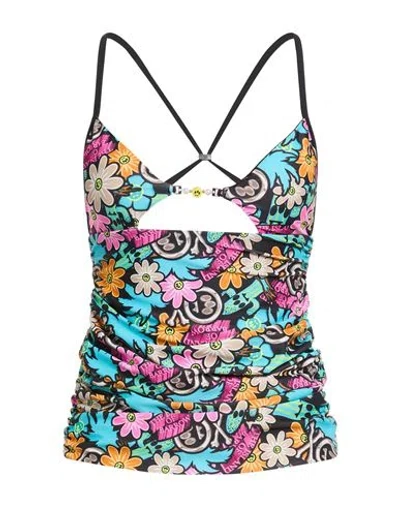 Barrow Woman Mini Dress Sky Blue Size S Polyester, Elastane
