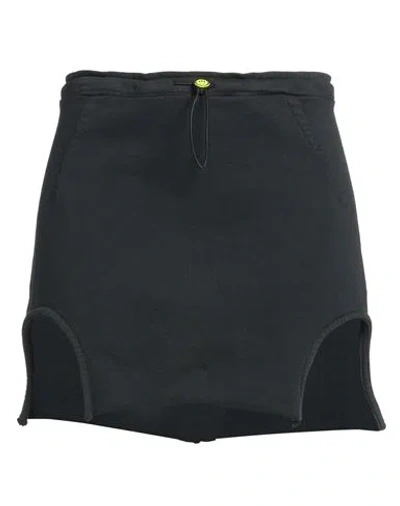 Barrow Woman Mini Skirt Black Size M Cotton In Black