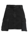 Barrow Woman Mini Skirt Black Size Xs Cotton In Black