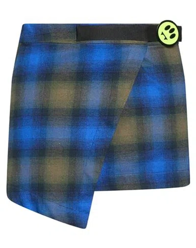 Barrow Woman Mini Skirt Blue Size M Cotton, Polyester