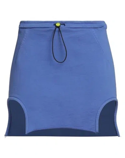 Barrow Woman Mini Skirt Bright Blue Size M Cotton