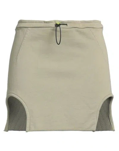 Barrow Woman Mini Skirt Sage Green Size M Cotton