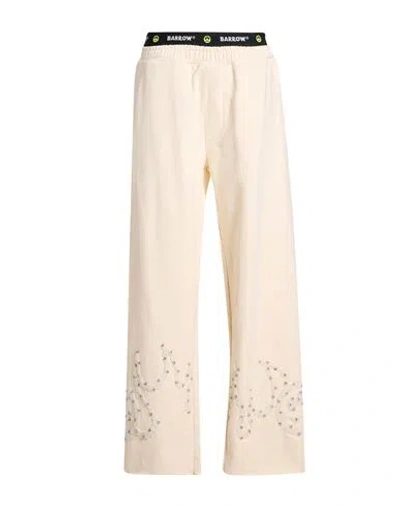 Barrow Woman Pants Cream Size L Cotton In White