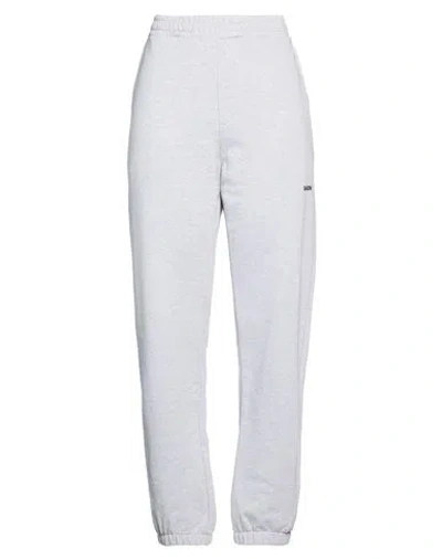 Barrow Woman Pants Grey Size L Cotton, Polyester In Gray