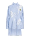 Barrow Woman Shirt Sky Blue Size M Cotton, Polyamide, Elastane In Blue