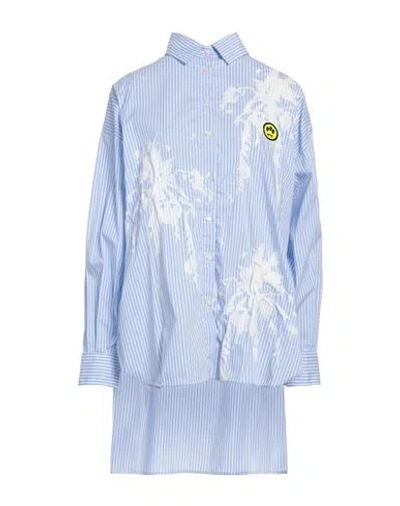Barrow Woman Shirt Sky Blue Size M Cotton, Polyamide, Elastane