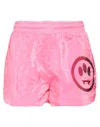Barrow Woman Shorts & Bermuda Shorts Fuchsia Size L Polyamide, Polyester In Pink