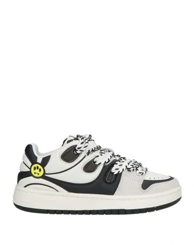 BARROW BARROW WOMAN SNEAKERS BLACK SIZE 11 LEATHER