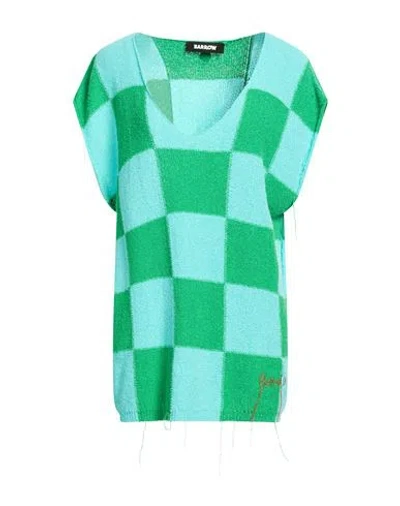 Barrow Woman Sweater Turquoise Size M Cotton, Polyamide In Multi