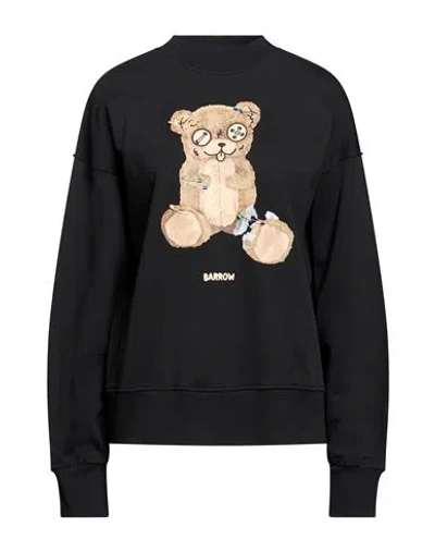 Barrow Woman Sweatshirt Black Size S Cotton