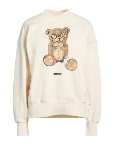 Barrow Woman Sweatshirt Cream Size M Cotton In White