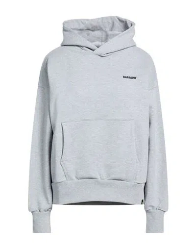 Barrow Woman Sweatshirt Grey Size L Cotton, Polyester In Gray