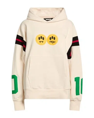 Barrow Woman Sweatshirt Ivory Size L Cotton In Neutral