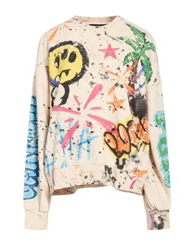 Barrow Woman Sweatshirt Ivory Size S Cotton In Multi
