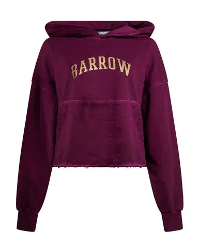 Barrow Woman Sweatshirt Mauve Size Xs Cotton In Purple