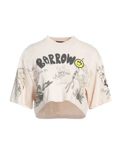 Barrow Woman T-shirt Beige Size L Cotton
