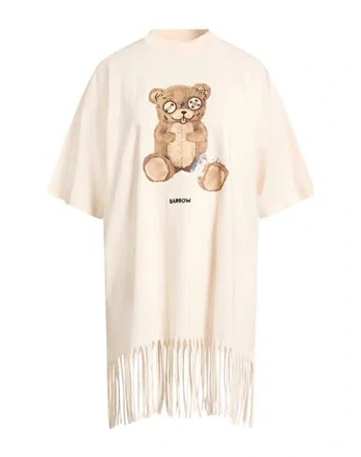 Barrow Woman T-shirt Beige Size L Cotton In Neutral