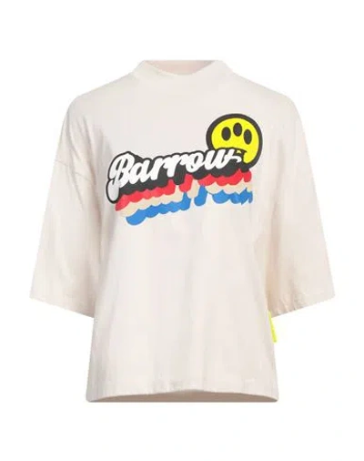 Barrow Woman T-shirt Beige Size M Cotton