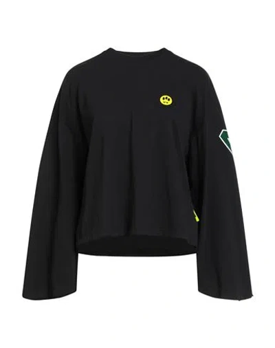 BARROW BARROW WOMAN T-SHIRT BLACK SIZE S COTTON