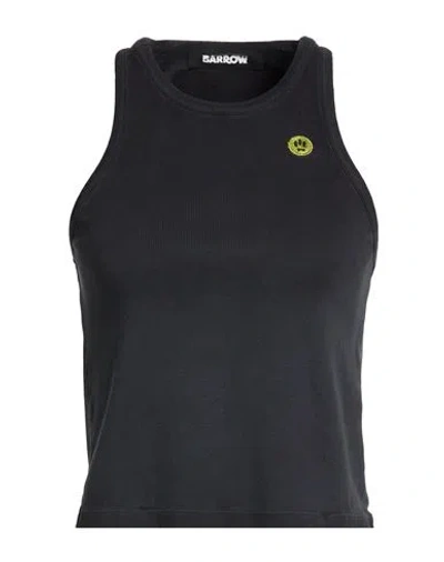 Barrow Woman Tank Top Charcoal Size M Cotton, Elastane In Multi