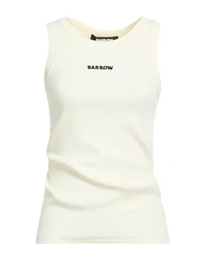 Barrow Woman Tank Top Cream Size Xs Cotton, Elastane In White