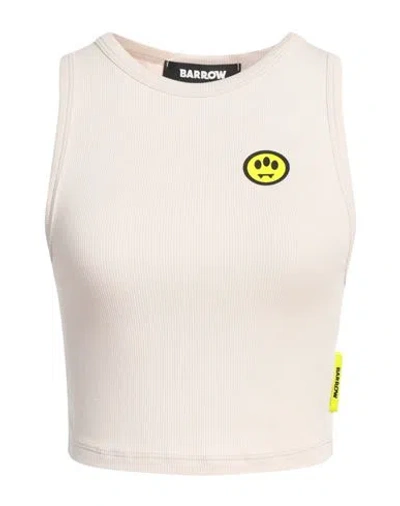 Barrow Woman Top Beige Size M Viscose, Elastane