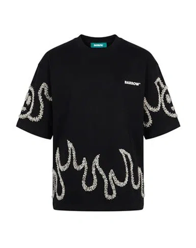 Barrow Woman T-shirt Black Size Xl Cotton In Multi