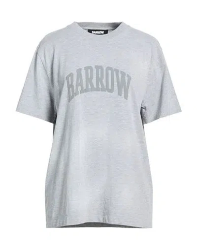 Barrow Woman T-shirt Light Grey Size L Cotton In Gray