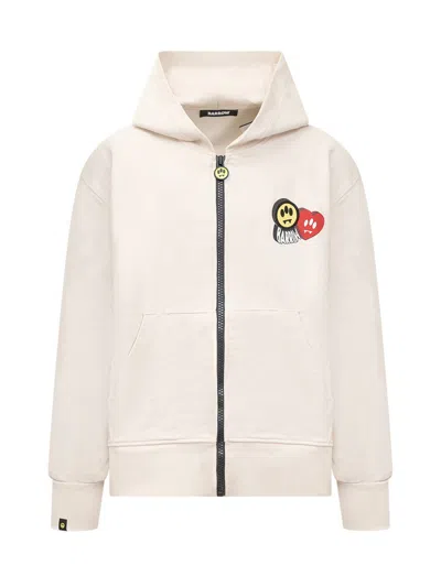 Barrow Zip Hoodie In Beige