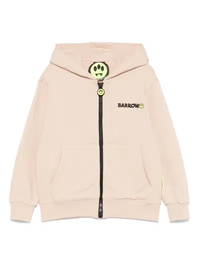 Barrow Kids' Zip-up Hoodie In Brown