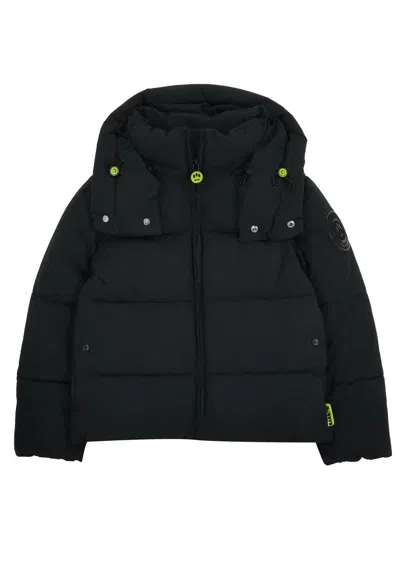 Barrow Kids' Zip-up Puffer Jacket In Black