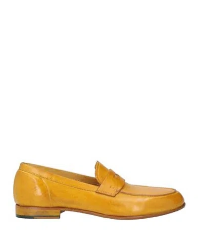 Barrow's Woman Loafers Ocher Size 7 Leather In Yellow