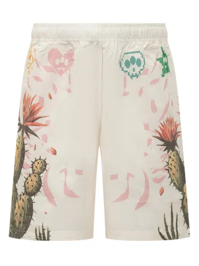 Barrow's Beige Graphic Shorts
