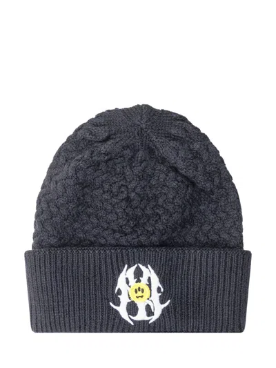Barrow's Black Logo Beanies Hat In White