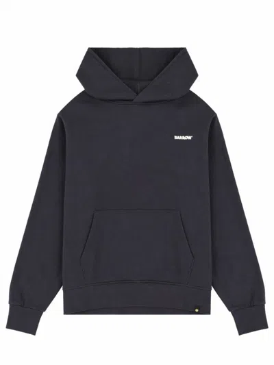 Barrow's Black Logo Oversized Hoodies