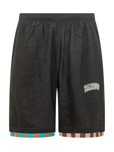 Barrow's Black Logo Shorts
