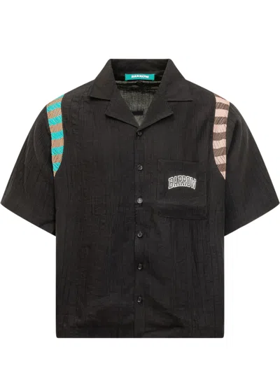 Barrow's Black Regular Textured Shirt