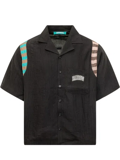 Barrow's Black Regular Textured Shirt