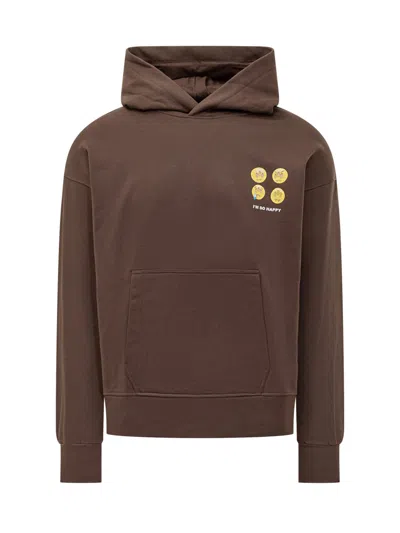 Barrow's Brown Graphic Hood Sweatshirt