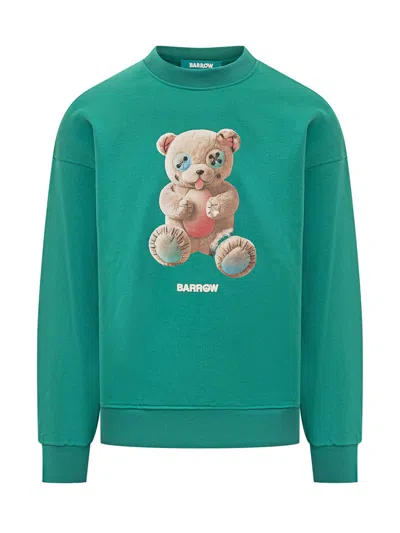 Barrow's Green Crew Neck Sweatshirt