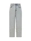 Barrow's Light Blue Straight Jeans In Light Blue
