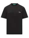 Barrow's Black Crew Neck T-shirt In Black
