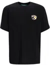 Barrow's Black Crewneck Logo Print T-shirt In Black