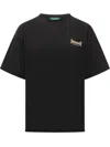 Barrow's Black Graphic T-shirt In Black