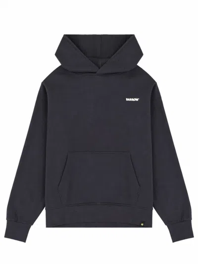 Barrow's Black Logo Oversized Hoodies