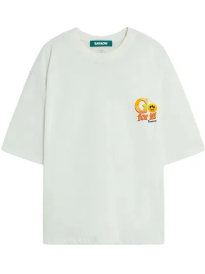 Barrow's Men Off White Logo T-shirt, M Luxury T-shirts For Men Darveys