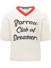 Barrow's White V Neck T-shirt In White